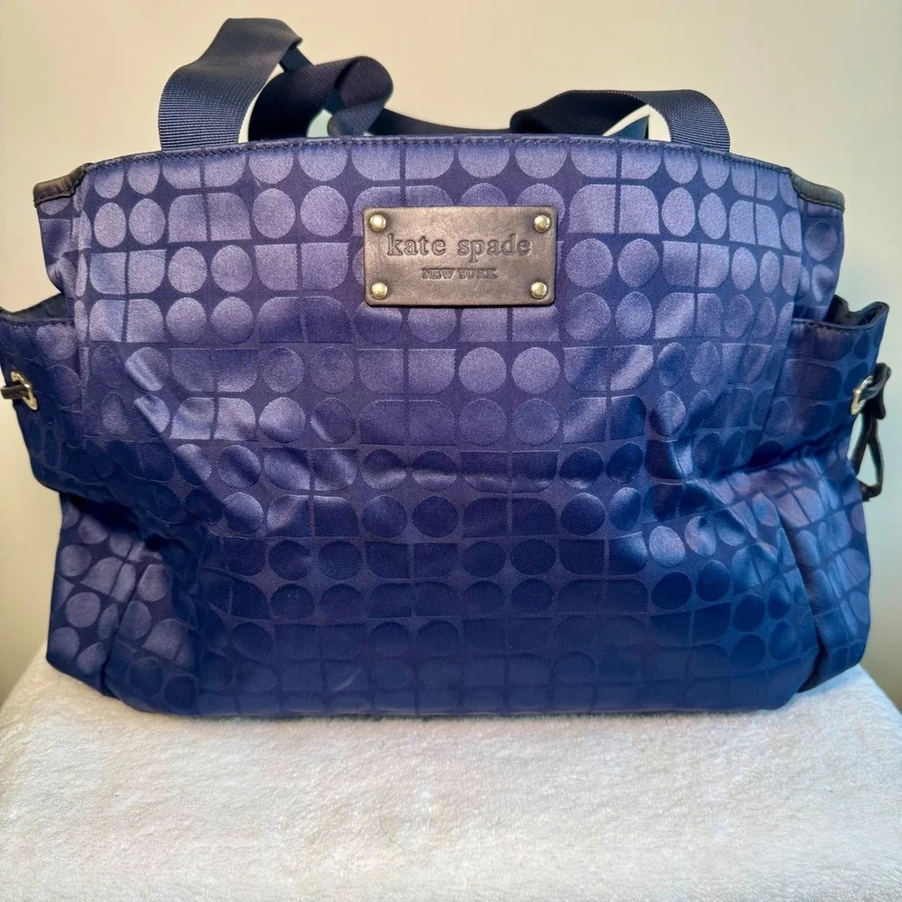 KATE SPADE‎ HENRY BABY BAG THOMPSON STREET NOEL NAVY BABY BAG/DIAPER BAG DOT